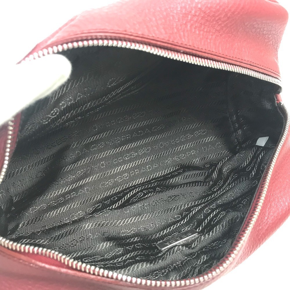 Prada Leather Pouch Red Triangle - image 7